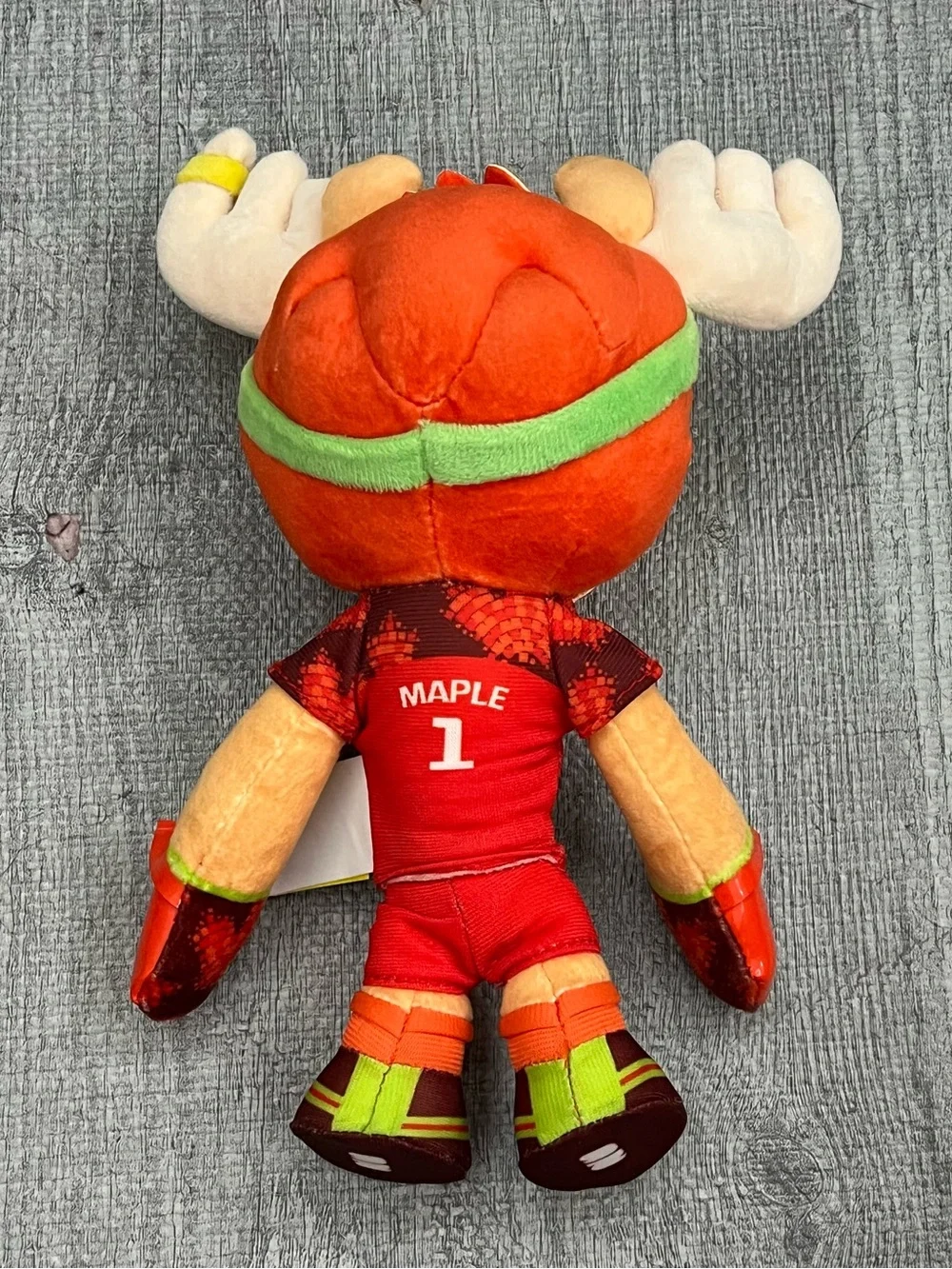 FIFA World Cup Maple Moose Plush Stuffed Animal Red Jersey